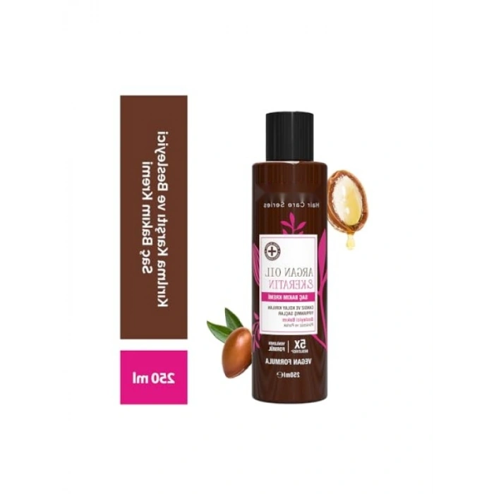 Kolay Kırılan Saçlar için Argan Yağı ve Keratin Bakım Kremi 250 ml