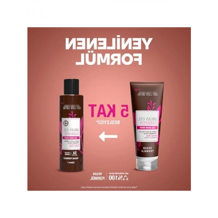 Kolay Kırılan Saçlar için Argan Yağı ve Keratin Bakım Kremi 250 ml