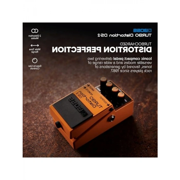 Kompakt Distorsiyon Pedalı - Turbo Fonksiyonu ile