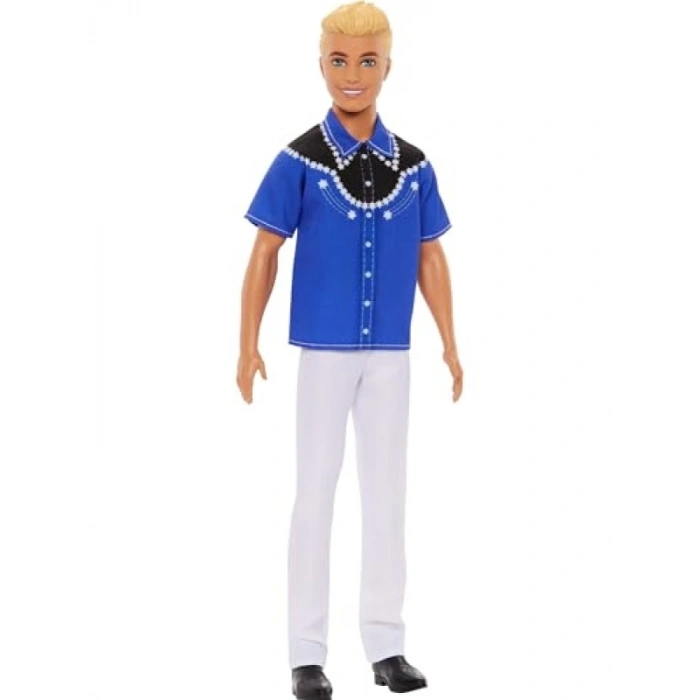 Kovboy Görünümlü Sarışın Figür - Barbie Tarzında
