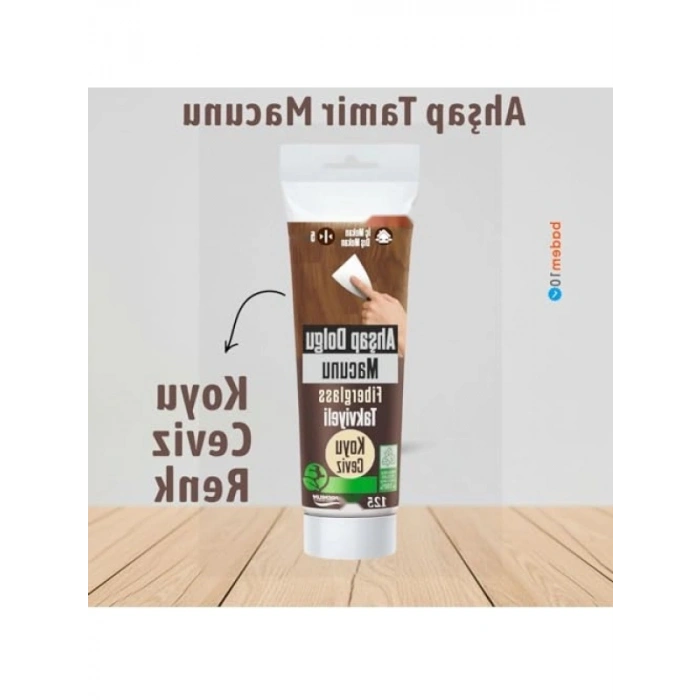 Koyu Ceviz Ahşap Parke Tamir Macunu, 125 ML Kullanıma Hazır