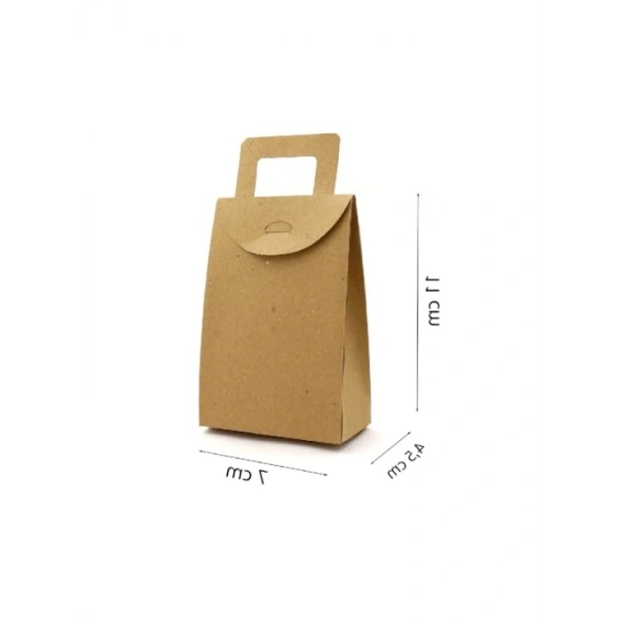 Kraft Renk Hediye Kutusu - 7x11 cm, 20 Adet