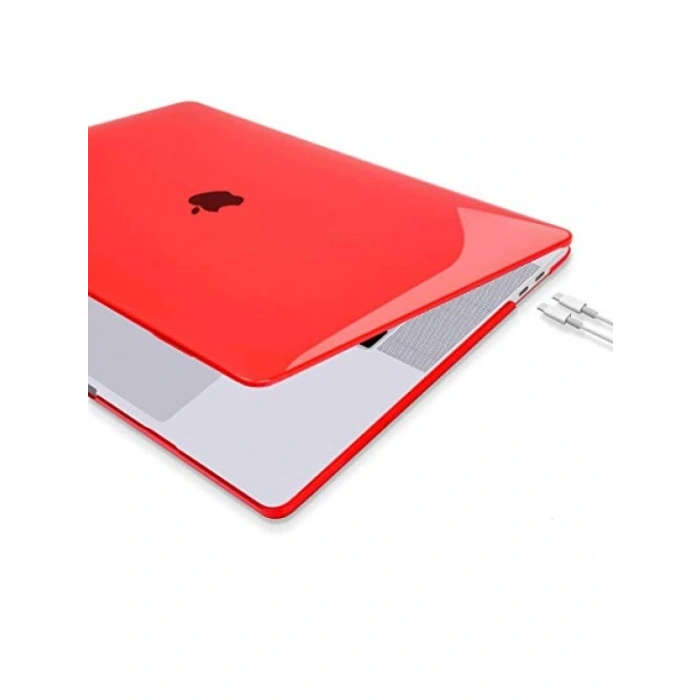 Kristal Koruyucu Kılıf, 13 Laptop için Uyumlu, Kırmızı