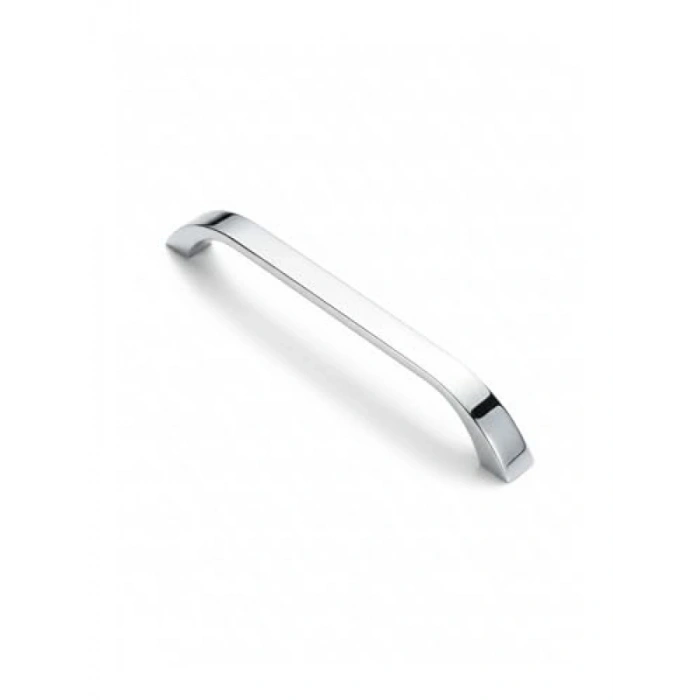 Krom Metal Mutfak Dolap Kulpu - Modern Tasarım, 96 mm Uzunluk