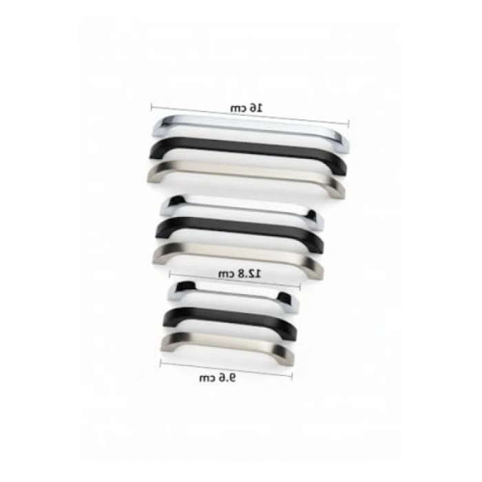 Krom Metal Mutfak Dolap Kulpu - Modern Tasarım, 96 mm Uzunluk