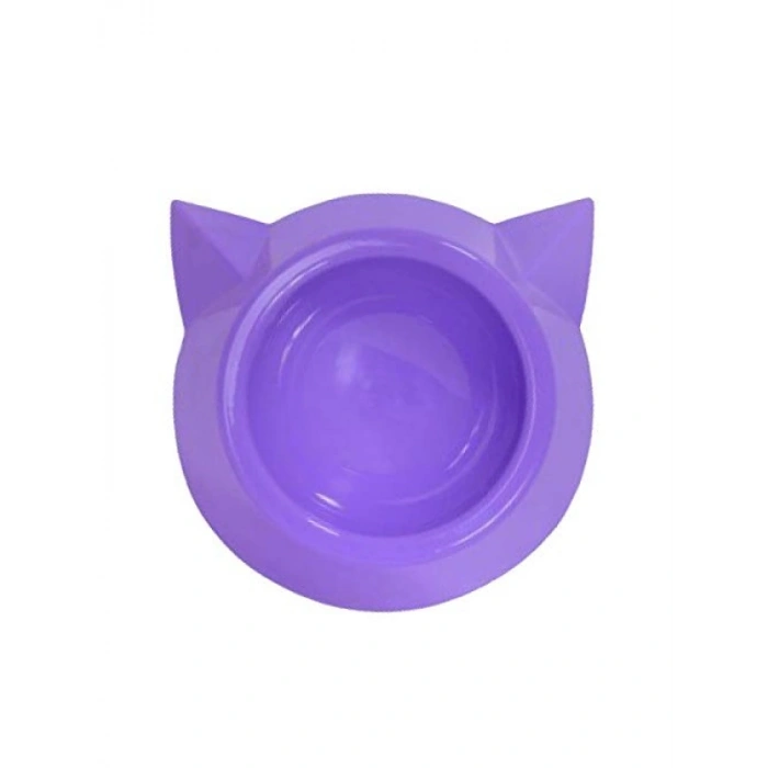 Kulaklı Plastik Kedi Mama Kabı, Renk Seçenekleri