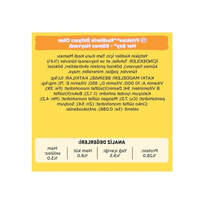 Kümes Hayvanlı Kuru Mama 15 Kg - Yetişkin Kediler İçin