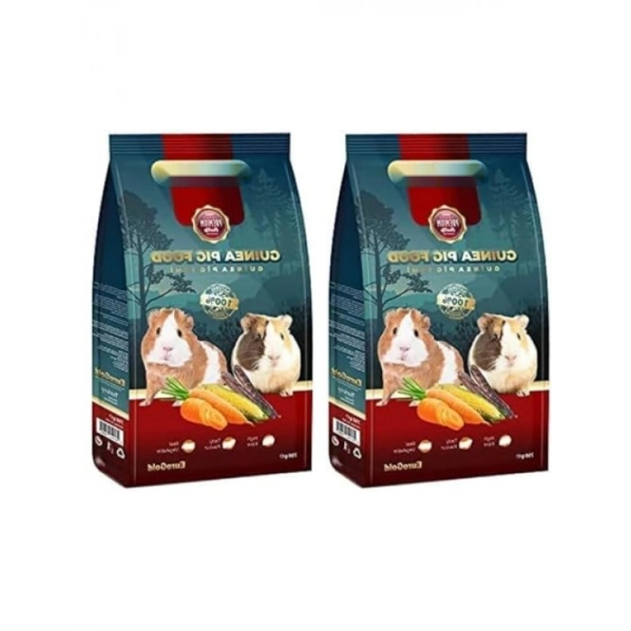 Kurutulmuş Sebzeli Guinea Pig Yemi 750 Gr 2li Paket