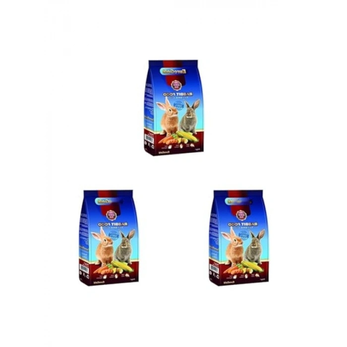 Kurutulmuş Sebzeli Tavşan Yemi 750 Gr 3lü Paket
