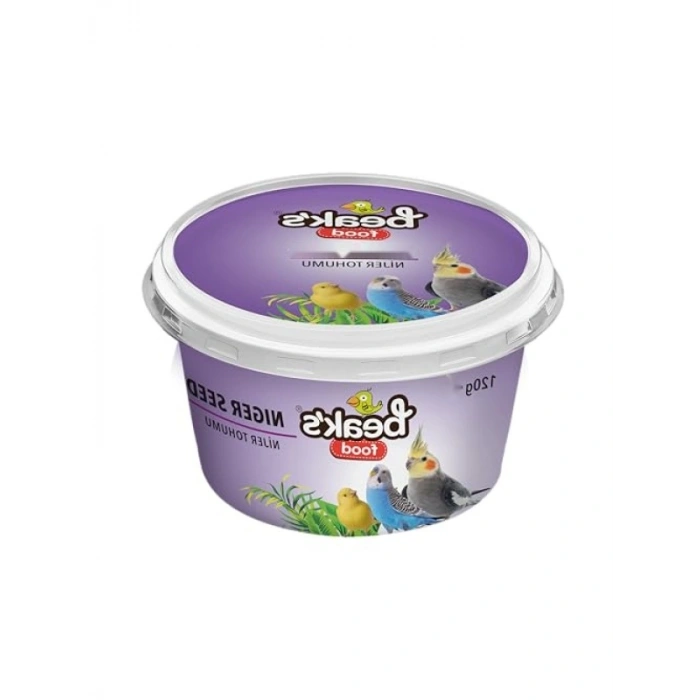 Kuşlar İçin Zenginleştirilmiş Nijer Tohumu - 120 g x 4 Adet