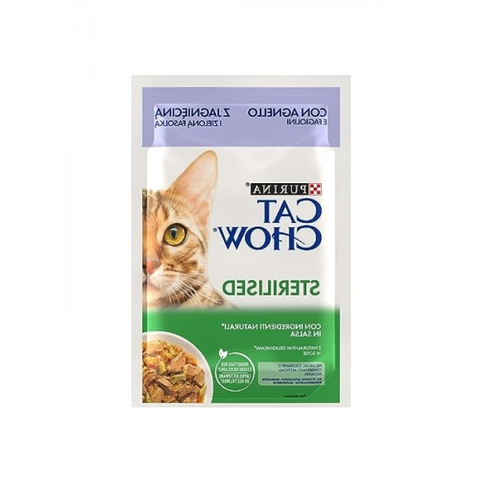 Kuzu Etli Kısırlaştırılmış Yaş Kedi Maması, 85gr
