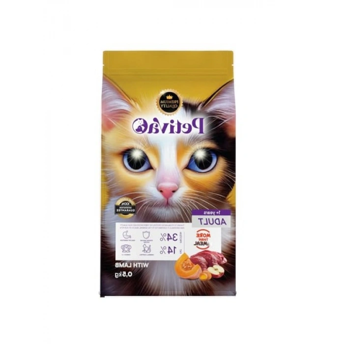 Kuzu Etli Kuru Kedi Maması - 500 Gram
