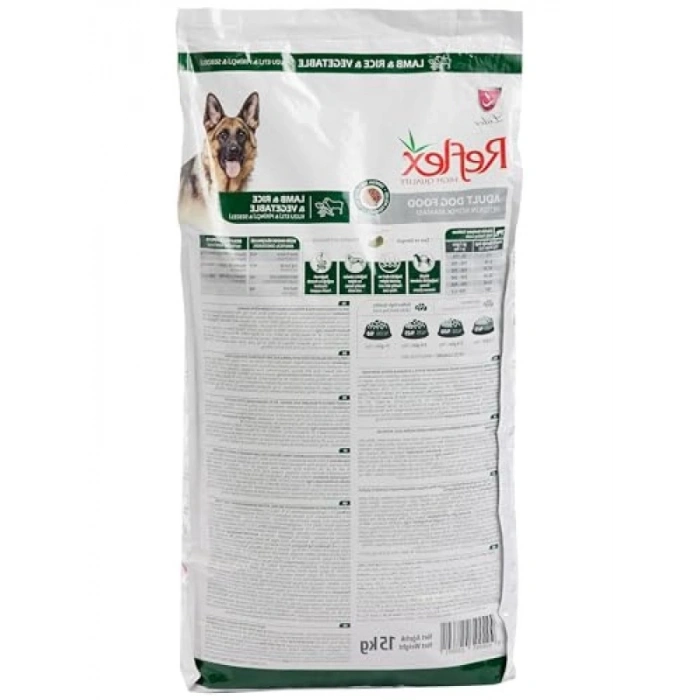 Kuzu Etli Pirinçli ve Sebzeli Yetişkin Köpek Maması, 15 Kg