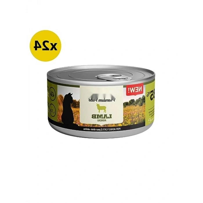 Kuzu Etli Premium Pate Kedi Maması 85 Gr - 24lü Paket