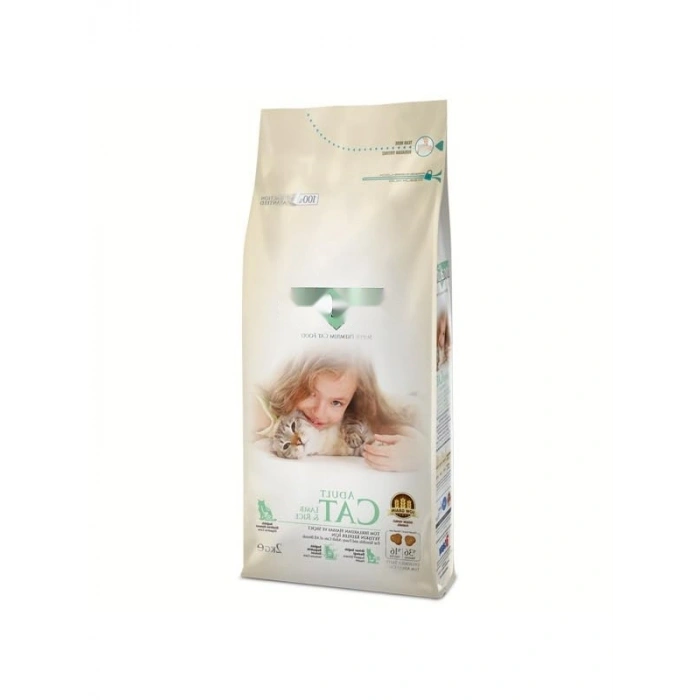 Kuzu Etli ve Pirinçli Yetişkin Kedi Maması - 2 Kg