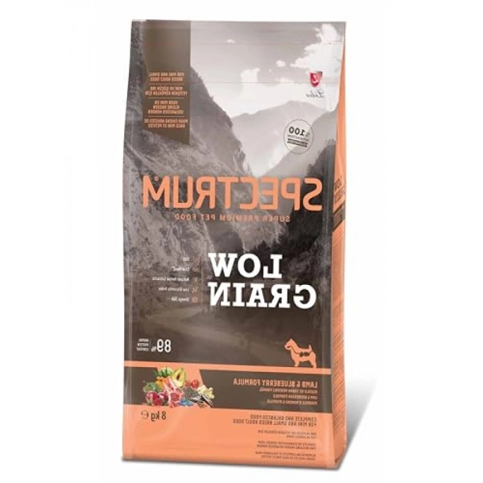 Kuzu Etli ve Yaban Mersinli Mini Irk Yetişkin Köpek Maması 8 Kg