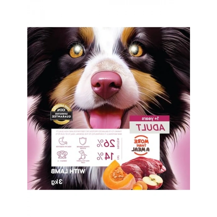 Kuzu Etli Yetişkin Köpek Kuru Maması - 3 Kg