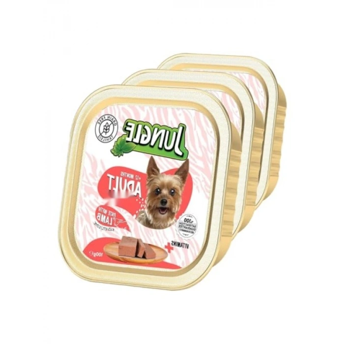 Kuzu Etli Yetişkin Köpek Maması, 100 g (3 Paket)