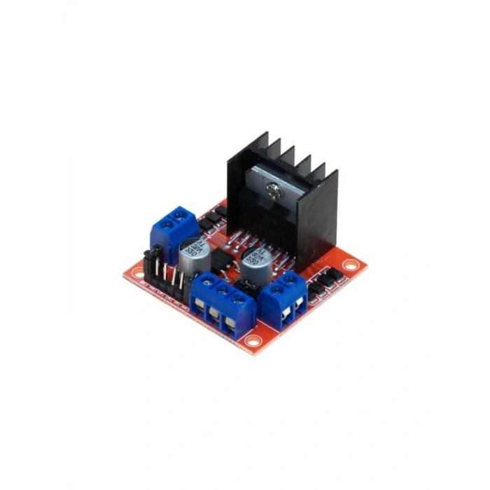 L298N Çift Motor Sürücü Kartı - Voltaj Regulatörlü