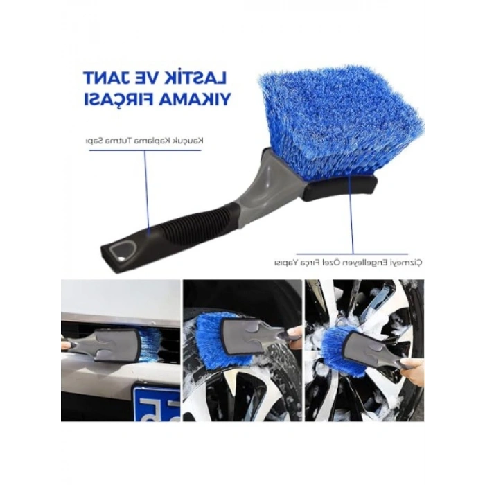 Lastik ve Jant Temizleme Fırçası - Ergonomik Tasarım