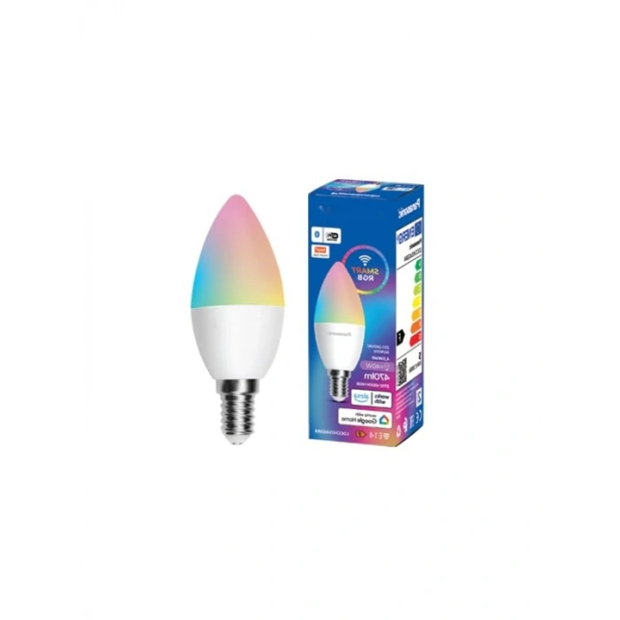LED Akıllı Bluetooth Wi-Fi RGB Lamba - 4.9W E14