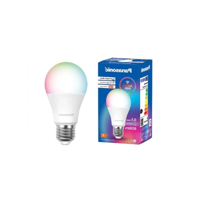 LED Akıllı Wi-Fi RGB E27 Lamba, 9W