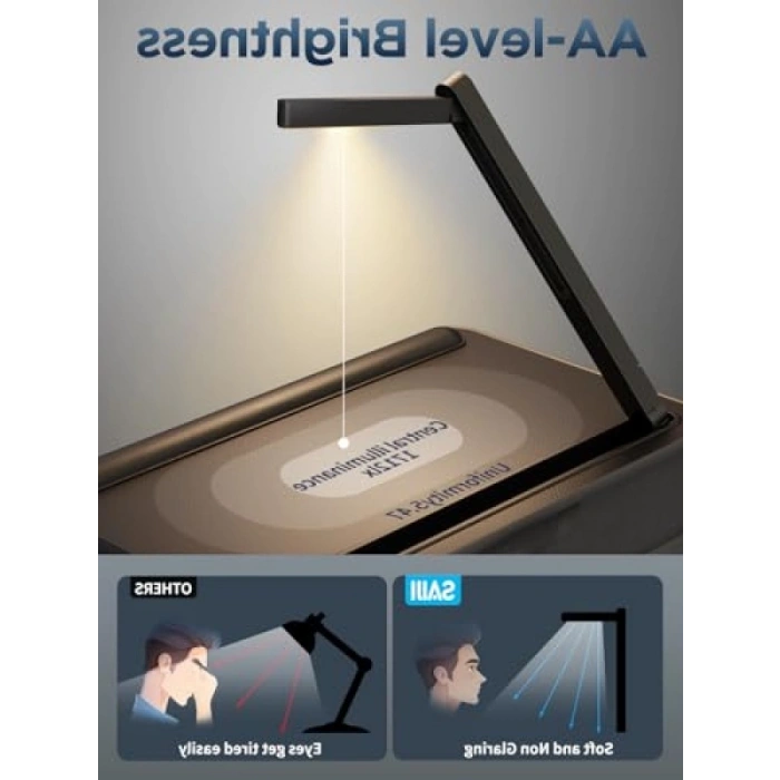 Led Işık ve Telefon Tutacağı ile Dizüstü Bilgisayar Lap Masası