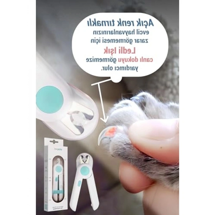 LED Işıklı Tırnak Makası - Kedi ve Köpekler İçin