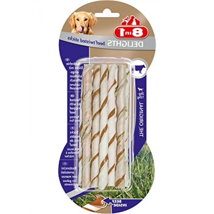 Lezzetli Sığır Deri Çiğneme Çubukları - 2li Paket