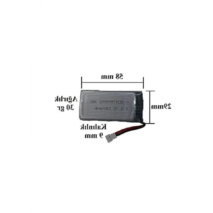 Lityum Polimer Pil, 3.7V 1200 mAh