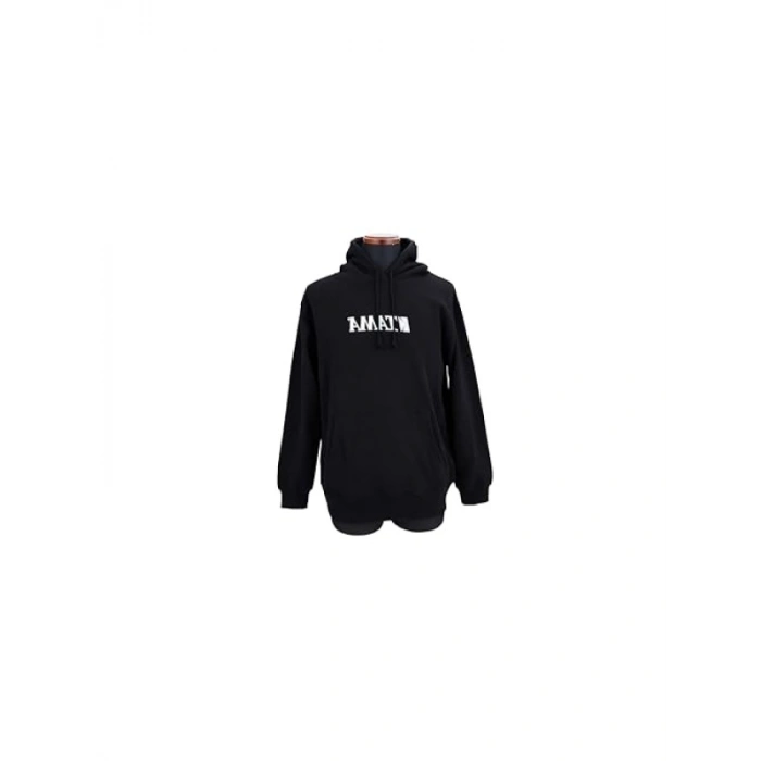 Logo Kapüşonlu Sweatshirt - Siyah, XXL