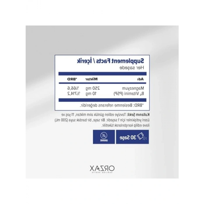 Magnezyum Sitrat + P5P 30 Saşe