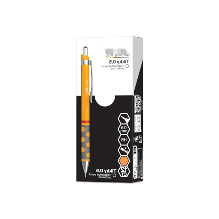 Mango Turuncu Renkli Mekanik Kurşun Kalem - 0.5 mm