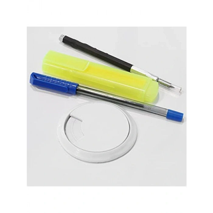 Masa Üstü Kablo Kanalı Deliği Kapağı, Beyaz, 6 cm (5 ADET)
