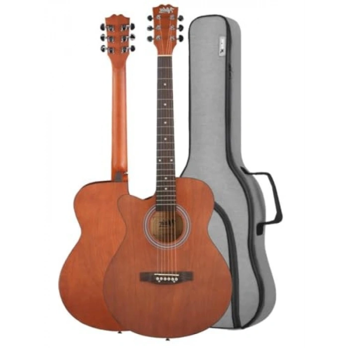 Masif Ağaç 4/4 Akustik Gitar Seti (Gigbag, Tuner, Askı, Capo Dahil)