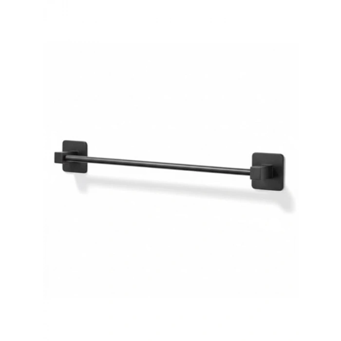 Mat Siyah 42 cm Uzunlukta Duvara Monte Metal Havluluk