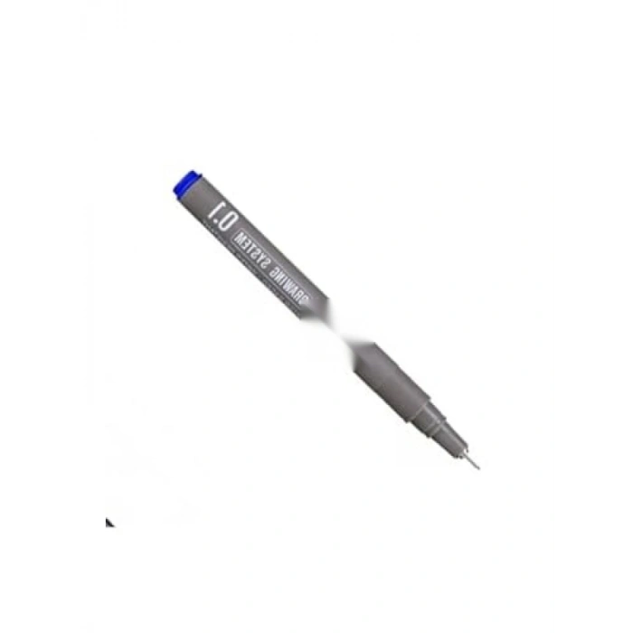 Mavi Çizim Kalemi, 0.1 mm Hassas Uç