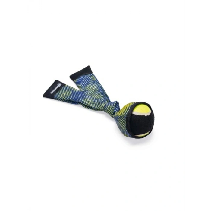 Mavi/Sarı Kumaş Fırlatma ve Yüzen Tenis Topu, 29 cm