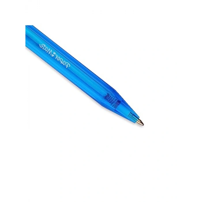 Mavi Tükenmez Kalem - Üstten Basmalı Tasarım