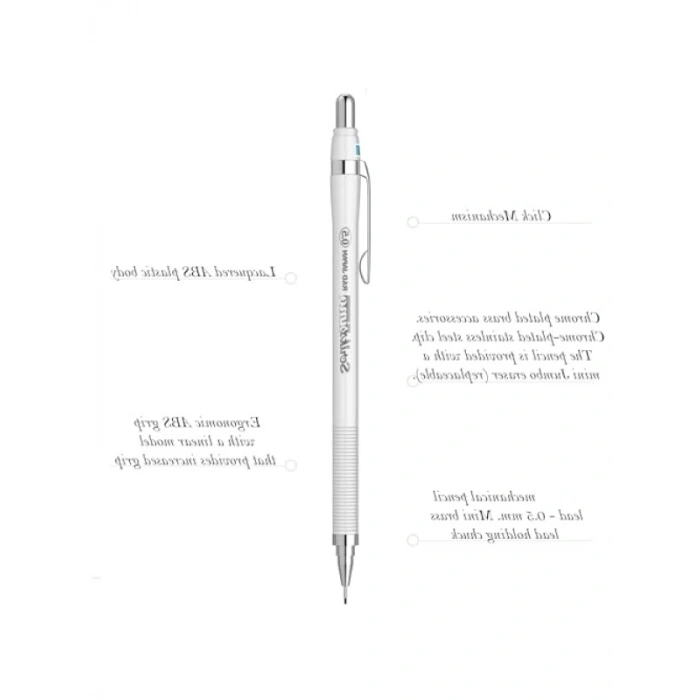 Mekanik Kurşun Kalem - 0.5 mm, Hafif ve İnce Tasarım