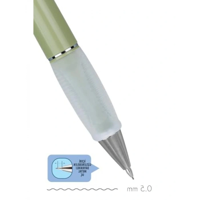 Mekanik Kurşun Kalem, 0.5 mm - Yaprak Yeşili - Ergonomik Tasarım