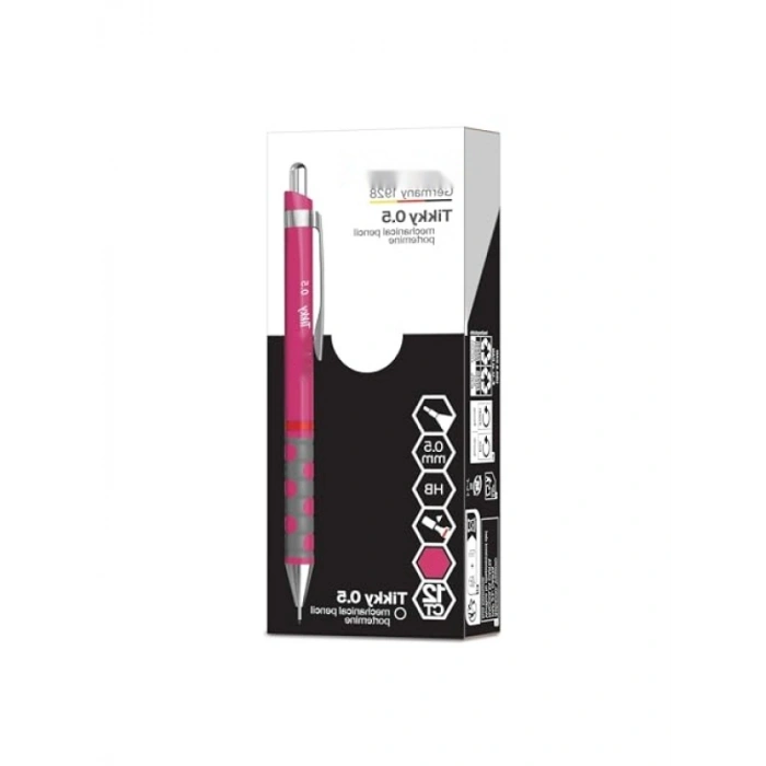 Mekanik Kurşun Kalem - Ahududu Pembe, 0.5 mm Uç