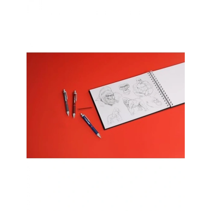 Mekanizmalı Kalem, Metalik Gri, 0.5 mm