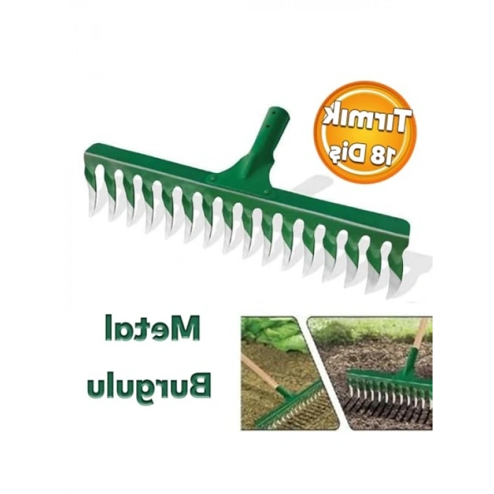 Metal Burgulu Bahçe Tırmığı, 18 Diş