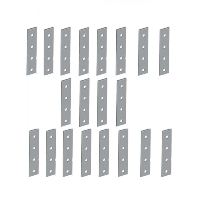 Metal Düz Gönye Bağlantı Aparatı, 1,5cm X 7cm (20 ADET)