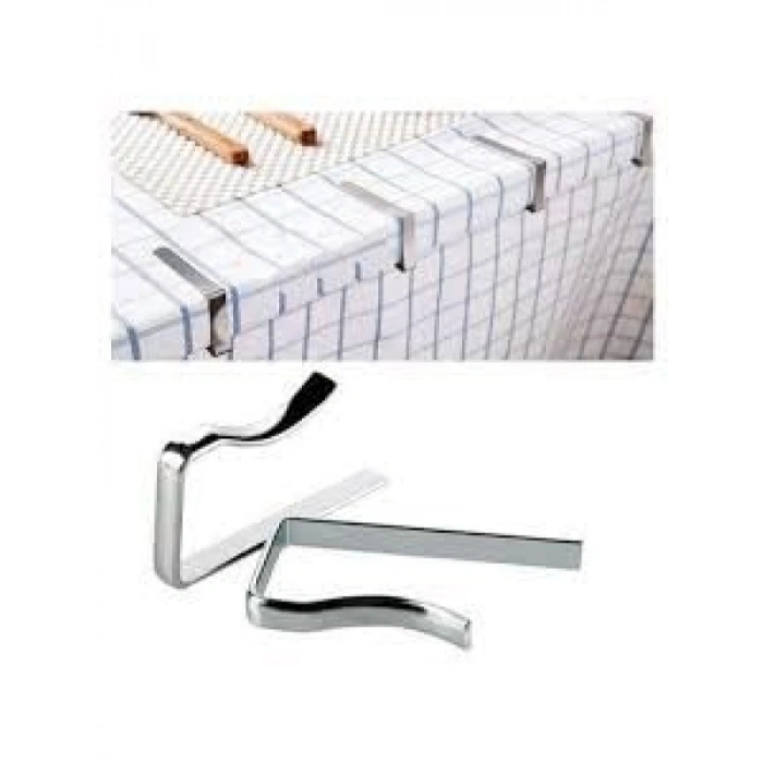 Metal Masa Örtüsü Mandalı - 8 Adet Set