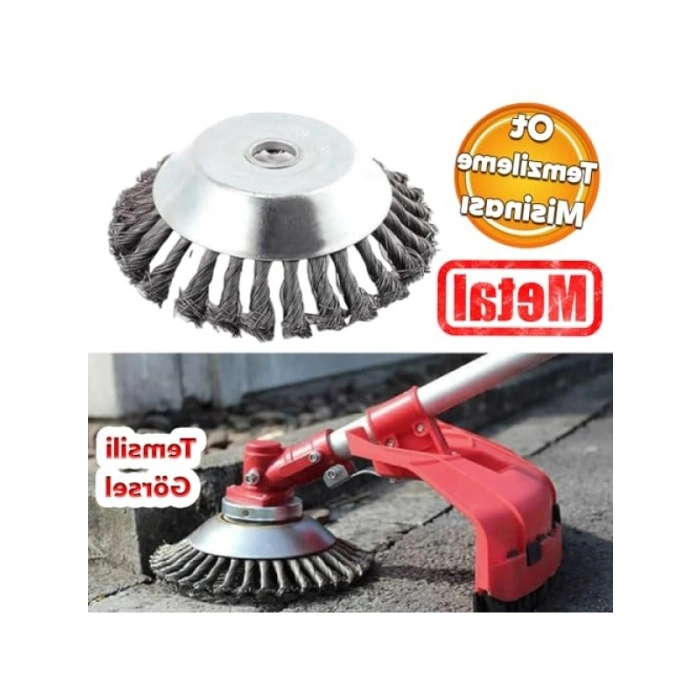 Metal Motorlu Tırpan Misinası ile Kaldırım Temizleme Aparatı