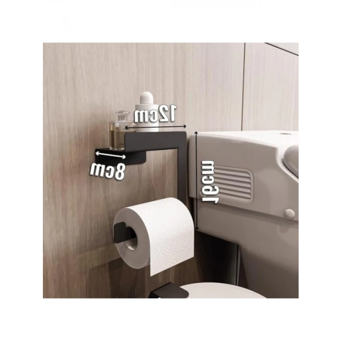 Metal Tuvalet Kağıtlığı ve Raf