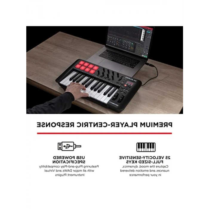 MIDI Kontrolcü - 25 Tuş, Akıllı Akor ve Beat Pad Özellikleri