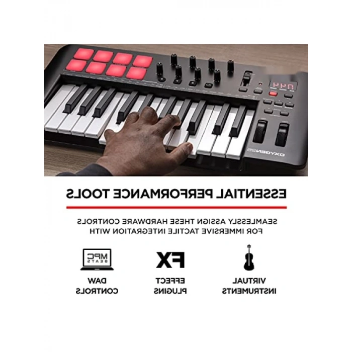 MIDI Kontrolcü - 25 Tuş, Akıllı Akor ve Beat Pad Özellikleri